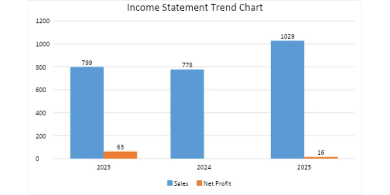 Income Statement Trend Chart 